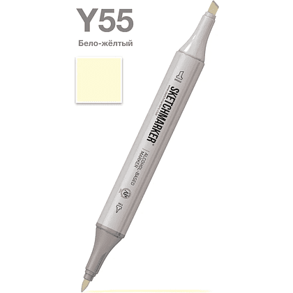 Маркер художественный "Brushmarker", художественный, Y55 бело-жёлтый