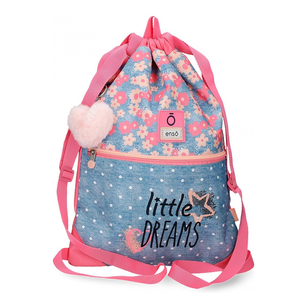 Мешок для обуви Enso "Little dreams", голубой, розовый