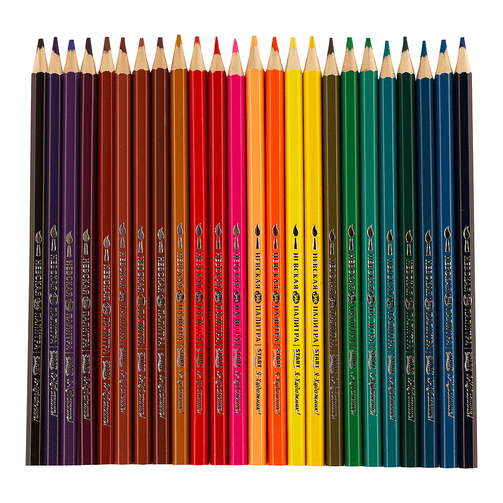 Цветные карандаши "Я-Художник!", 24 шт, акварельные, шестигранные - 4