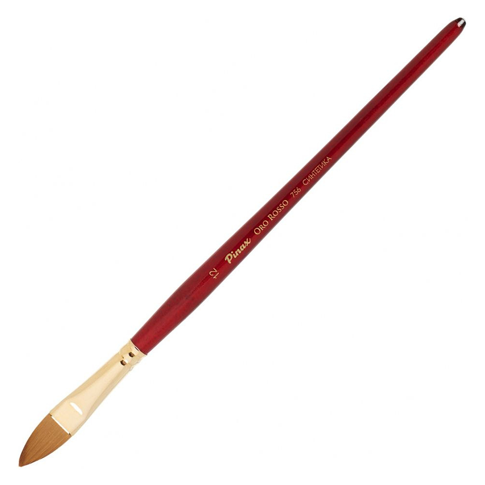 Кисть для рисования "Pinax ORO ROSSO", синтетика, "кошачий язык", №12