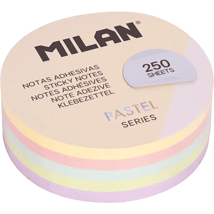 Бумага для заметок "Milan", 250 листов, ассорти пастель