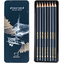 Набор чернографитных карандашей Малевичъ "Graf'Art", 8 шт.