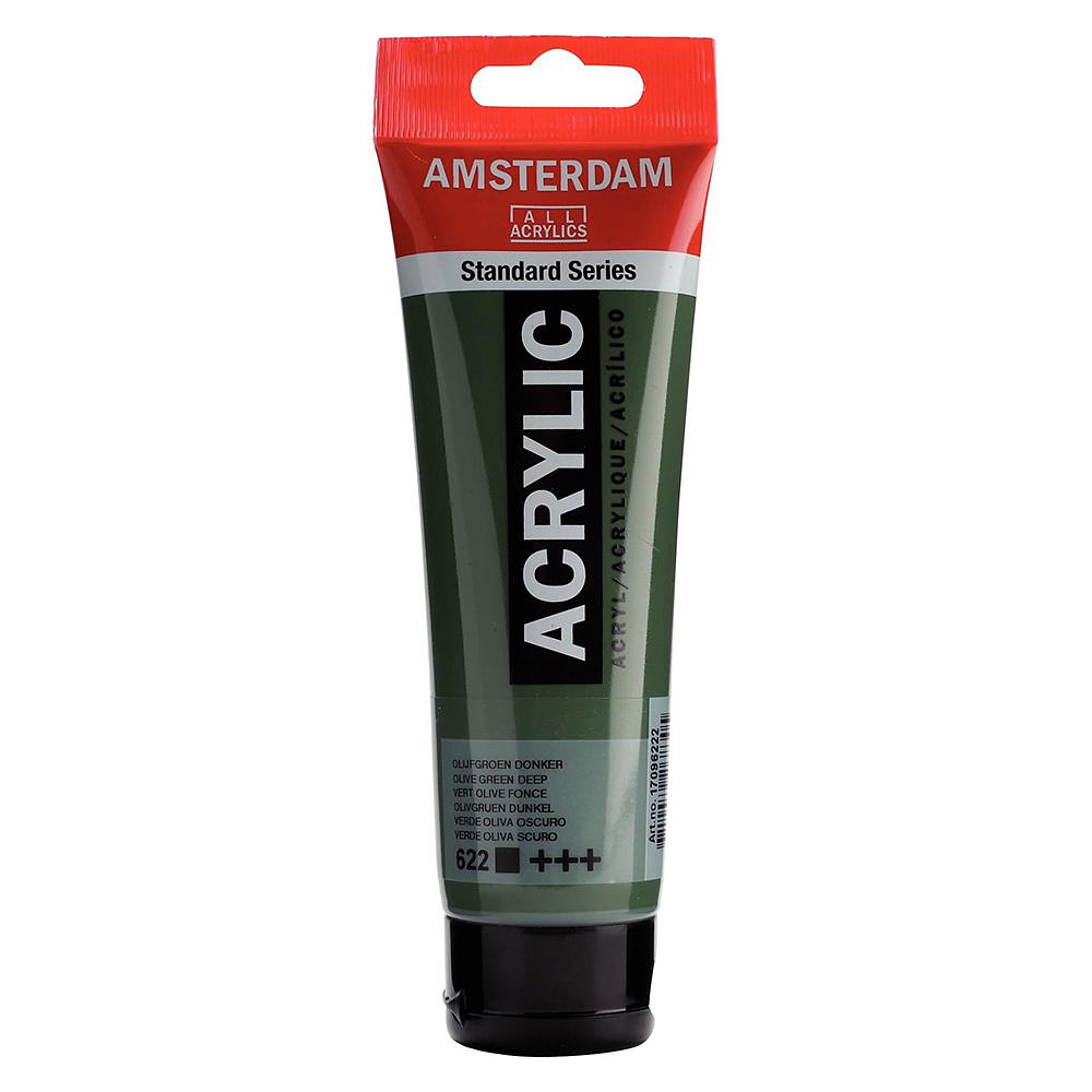 Краски акриловые "Amsterdam", 622 оливковый темный, 120 мл, туба