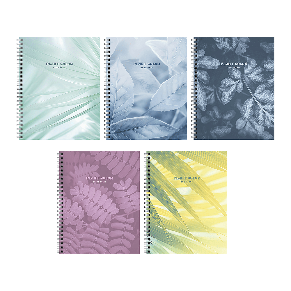 Тетрадь "Plant Color", А5, 96 листов, клетка, ассорти