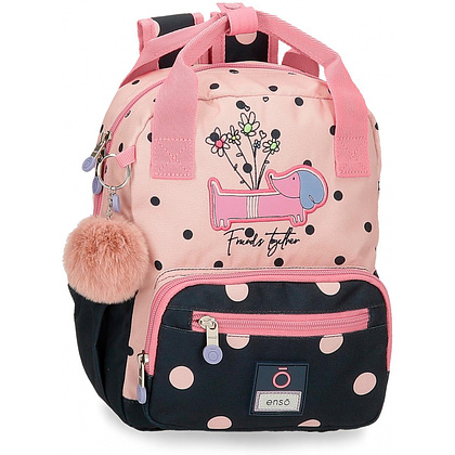 Рюкзак детский Enso "Friends together", S, розовый, темно-синий