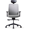Кресло для руководителя Bestuhl "J1", сетка, ткань, пластик, серый  - 2