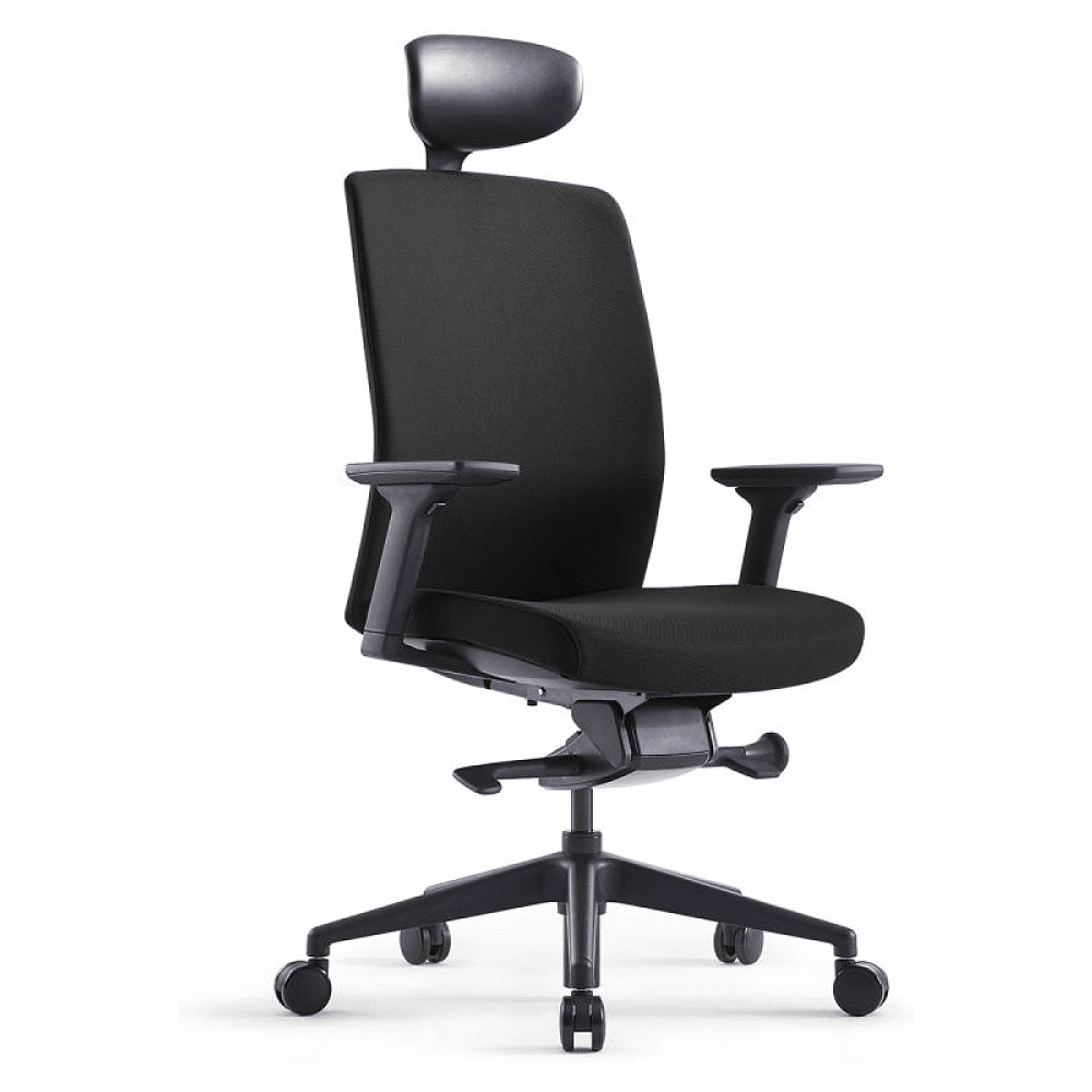 Кресло для руководителя BESTUHL "J2", ткань, пластик, черный 