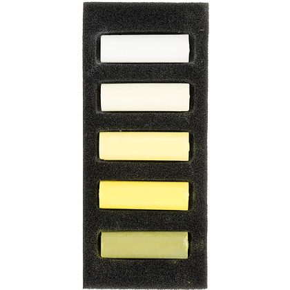 Набор мягкой пастели "Rembrandt Half Pastel", 5 цветов, холодные желтые - 2
