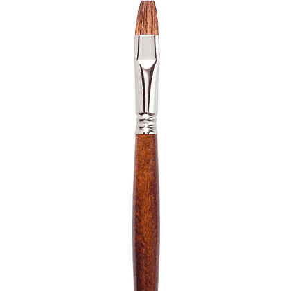 Кисть "Escoda Versatil Brush L/H", синтетика, темно-коричневый, плоская, №14 - 2