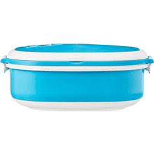 Контейнер для еды "Spiga", синий, белый