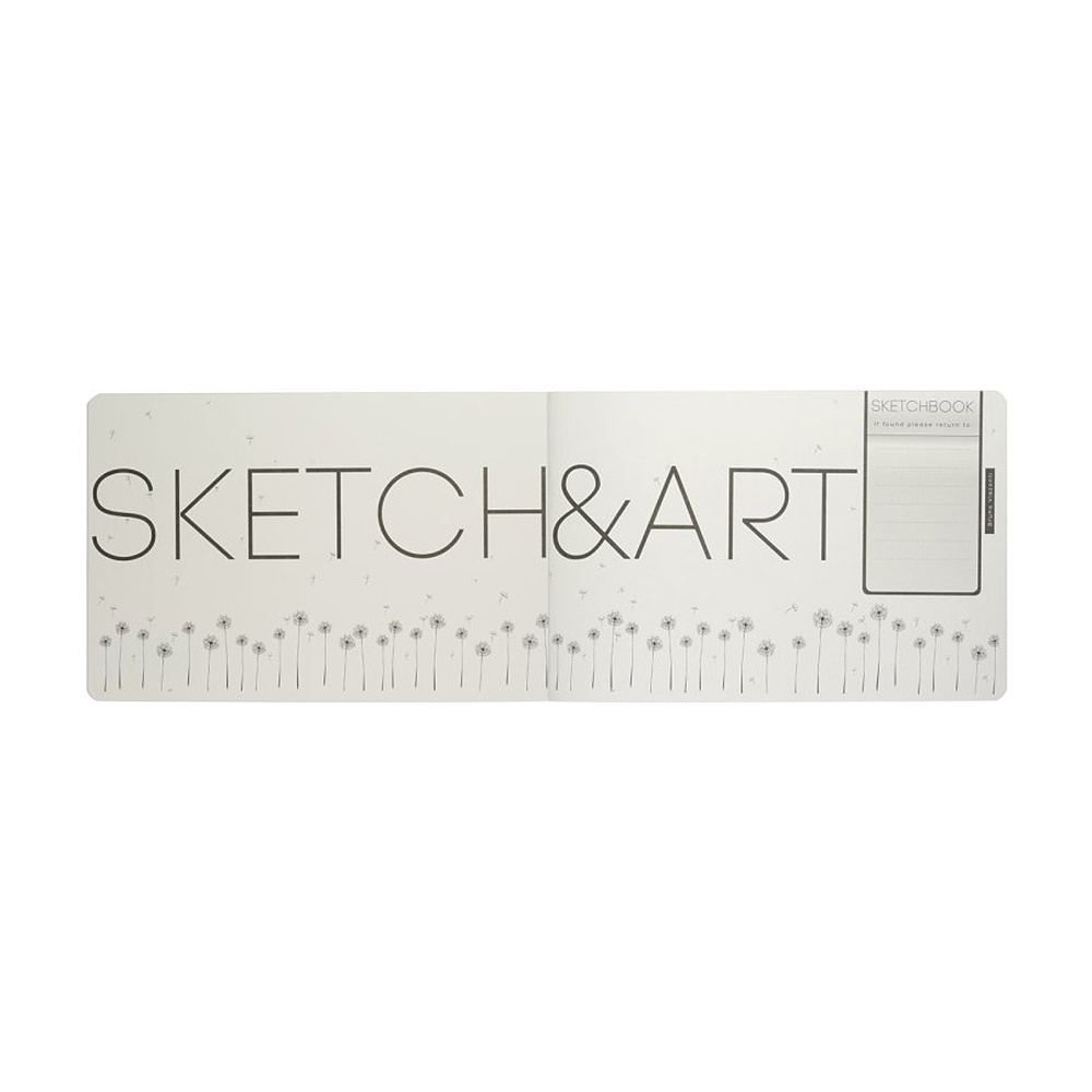 Скетчбук "Sketch&Art. Horizont", 25x17.9 см, 200 г/м2, 48 листов, черный - 4