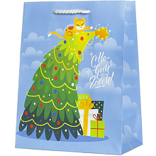 Пакет бумажный подарочный "С новым годом" (89712)