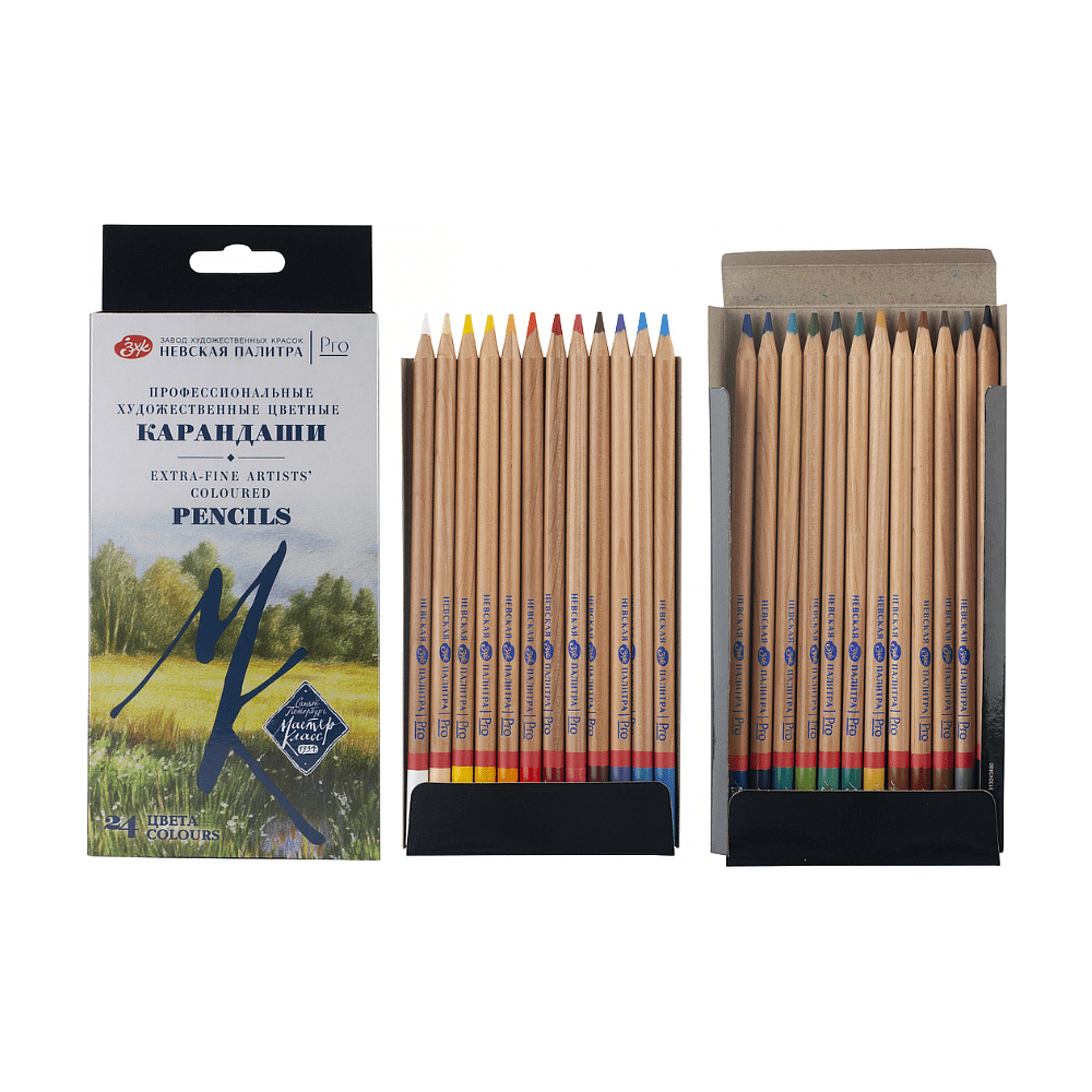 Цветные карандаши "Мастер-Класс", в картонной коробке, 24 цвета - 2