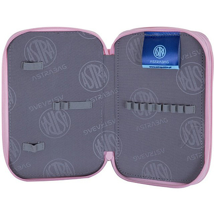 Пенал "Honeybunny", 2 отделения, серый, розовый - 5