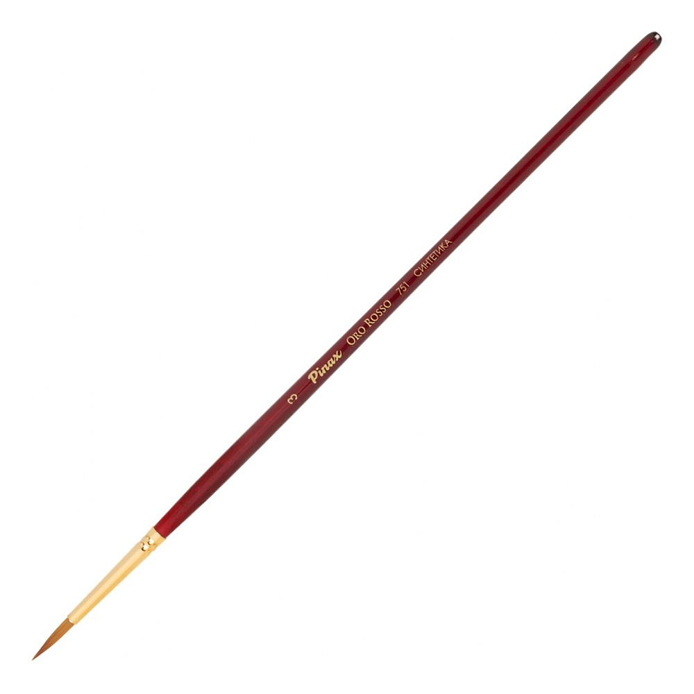 Кисть для рисования "Pinax ORO ROSSO", синтетика, круглая, №3