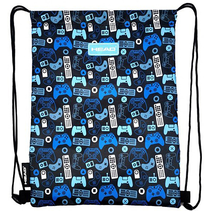 Мешок для обуви "Game on", 33x44 см, темно-синий