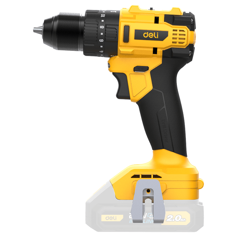 Аккумуляторная дрель-шуруповерт Deli YS DC150Z, 20 В, 50 Нм, без АКБ и З/У, коробка - 2