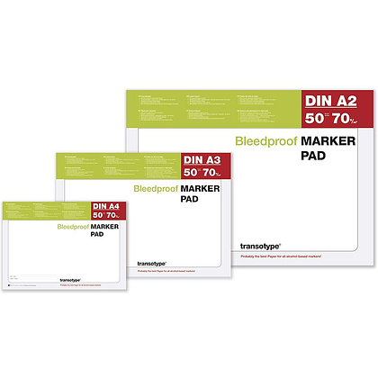 Блок-склейка бумаги для маркеров "Marker Pad", A3, 70 г/м2, 50 листов - 2