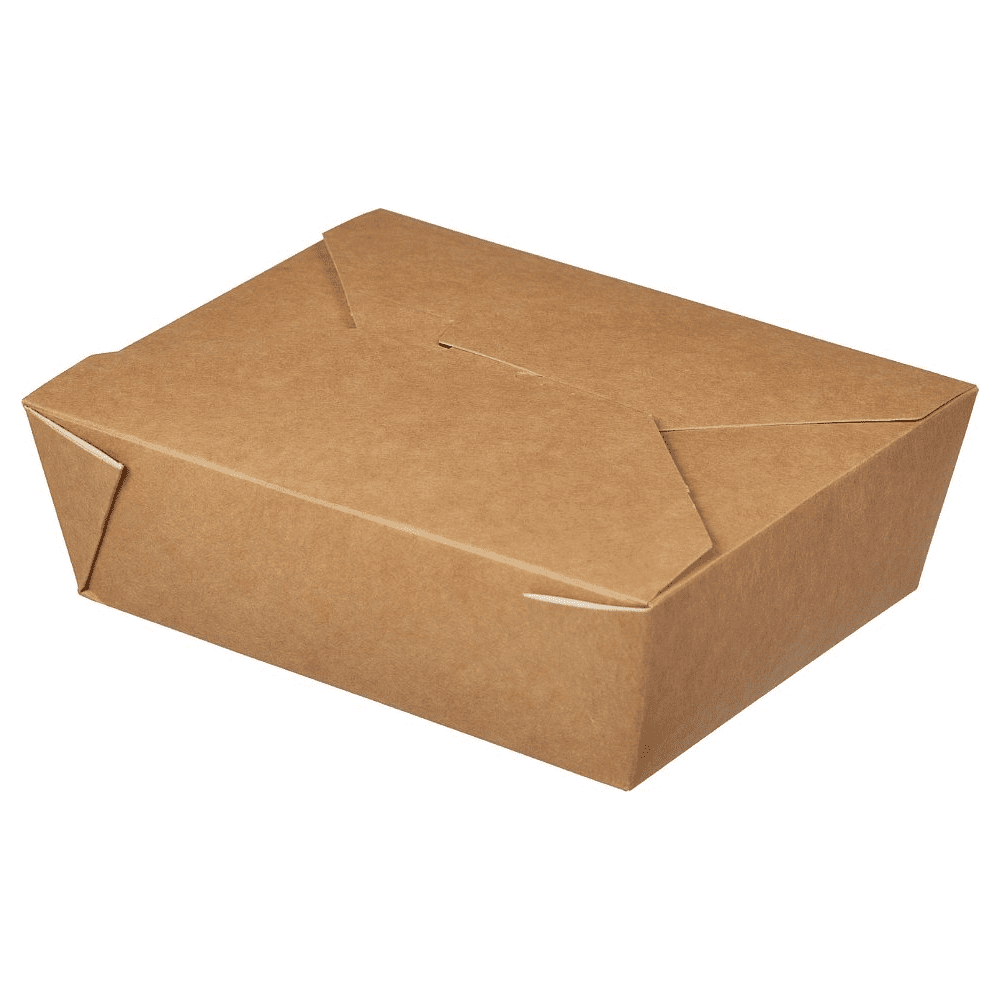 Контейнер бумажный, 950 мл, 170/135х155/120х50, 40 шт, крафт - 3