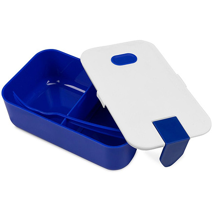 Контейнер для еды "Neo", пластик, синий, белый - 2