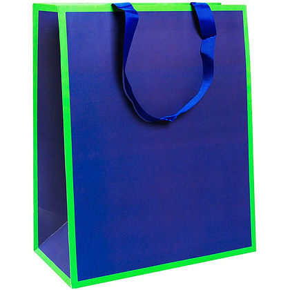 Пакет подарочный бумажный "Цветная классика", ассорти - 2