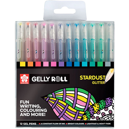 Набор ручек гелевых "Gelly Roll Stardust", 12 шт.