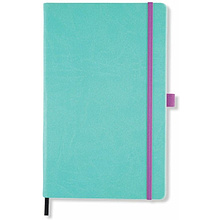 Блокнот "Aquarela Jade Green", А5, 96 листов, линейка, нефритовый зеленый