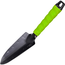 Лопатка садовая Deli GS EDL580812, 310 мм, узкая, противоскользящая рукоятка, зеленый