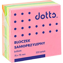 Бумага для заметок на клейкой основе "Dotts", ассорти