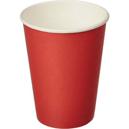 Стакан картонный 300 мл, 50 шт, красный