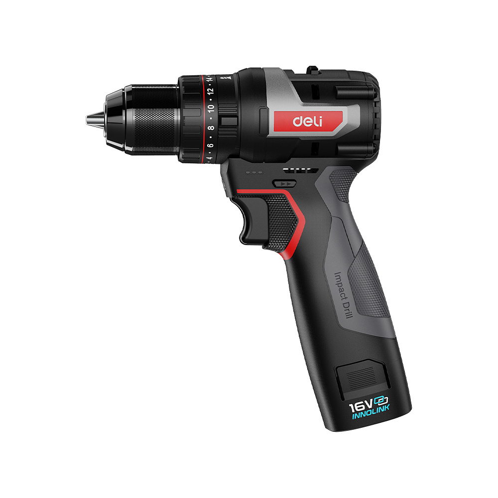 Аккумуляторная дрель-шуруповерт Deli RS EDE-CZ16-1D2 16 В, 45 Нм, 2 АКБ, 2 Ач, сумка - 3