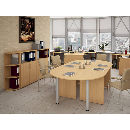 Коллекция Столица шкаф для документов С-215.525, 800х355х1880 мм, дуб сонома - 10