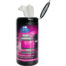 Чистящие универсальные салфетки "Zala" в тубе, 100 шт