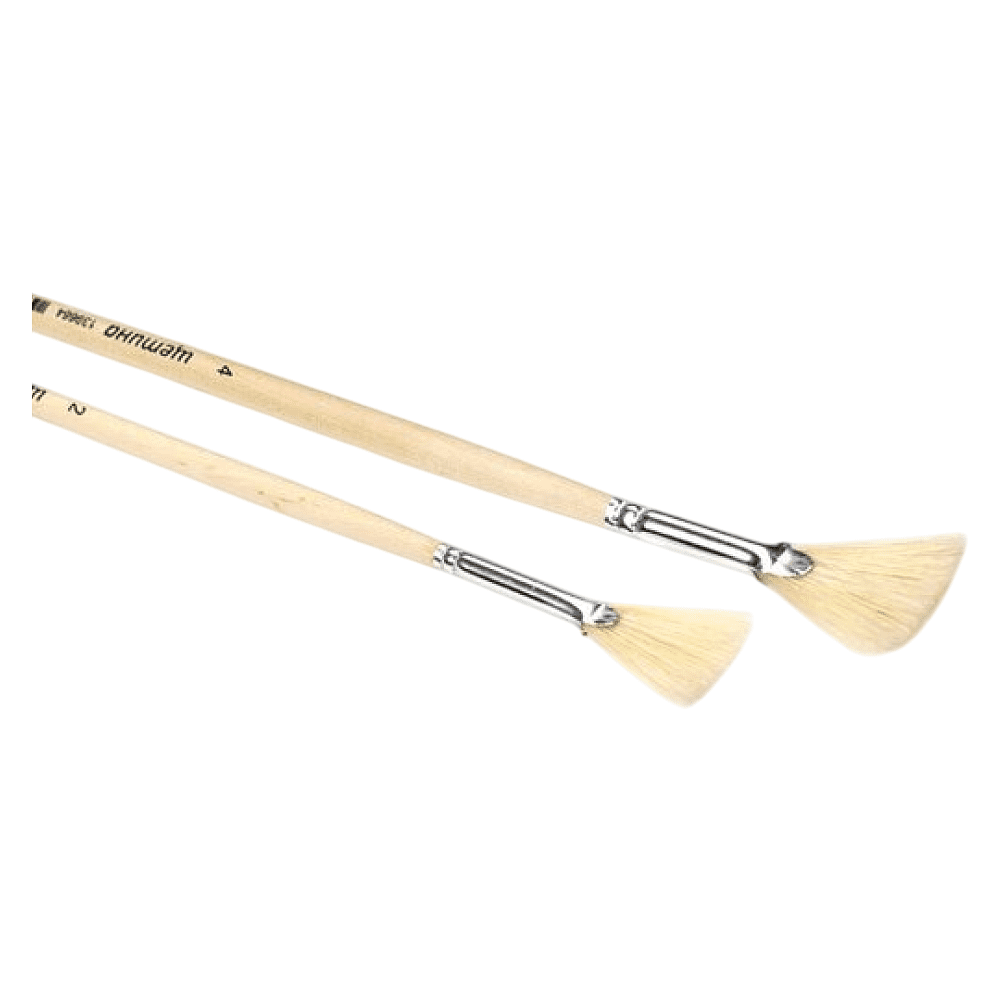 Кисть для рисования "Невская Палитра", щетина, веерная, №4