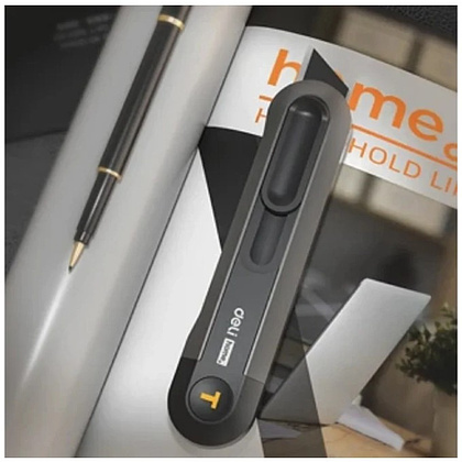 Нож строительный Deli HS EHT4018, 18 мм, Soft Touch, черный - 12