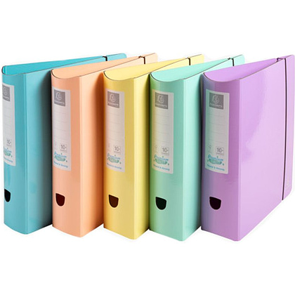 Папка-регистратор "Exacompta Aquarel", А4, 80 мм, картон, ассорти