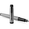 Ручка перьевая Parker "IM Achromatic F317", F, серый, черный, патрон синий - 2