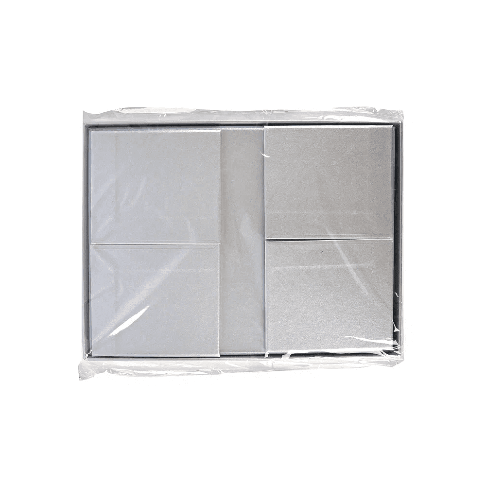 Коробка картонная, 220х160х95 мм, серебро - 10