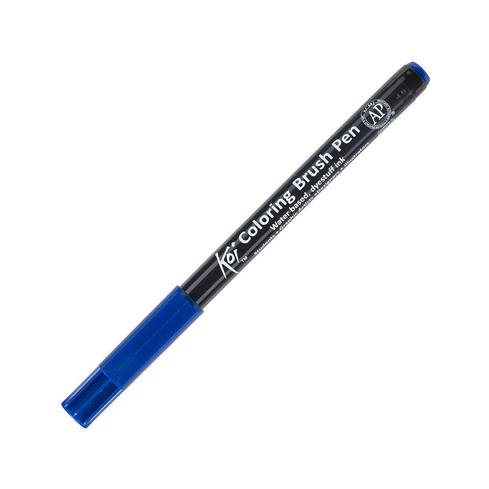Маркер акварельный "Koi Color Brush", синий