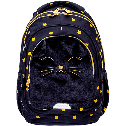 Рюкзак школьный "Fluffy Kitty Black", черный