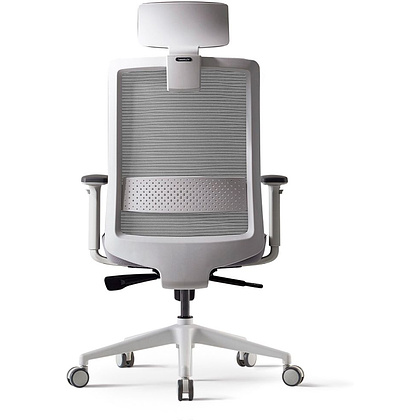 Кресло для руководителя BESTUHL "S30", сетка, ткань, пластик, серый - 4