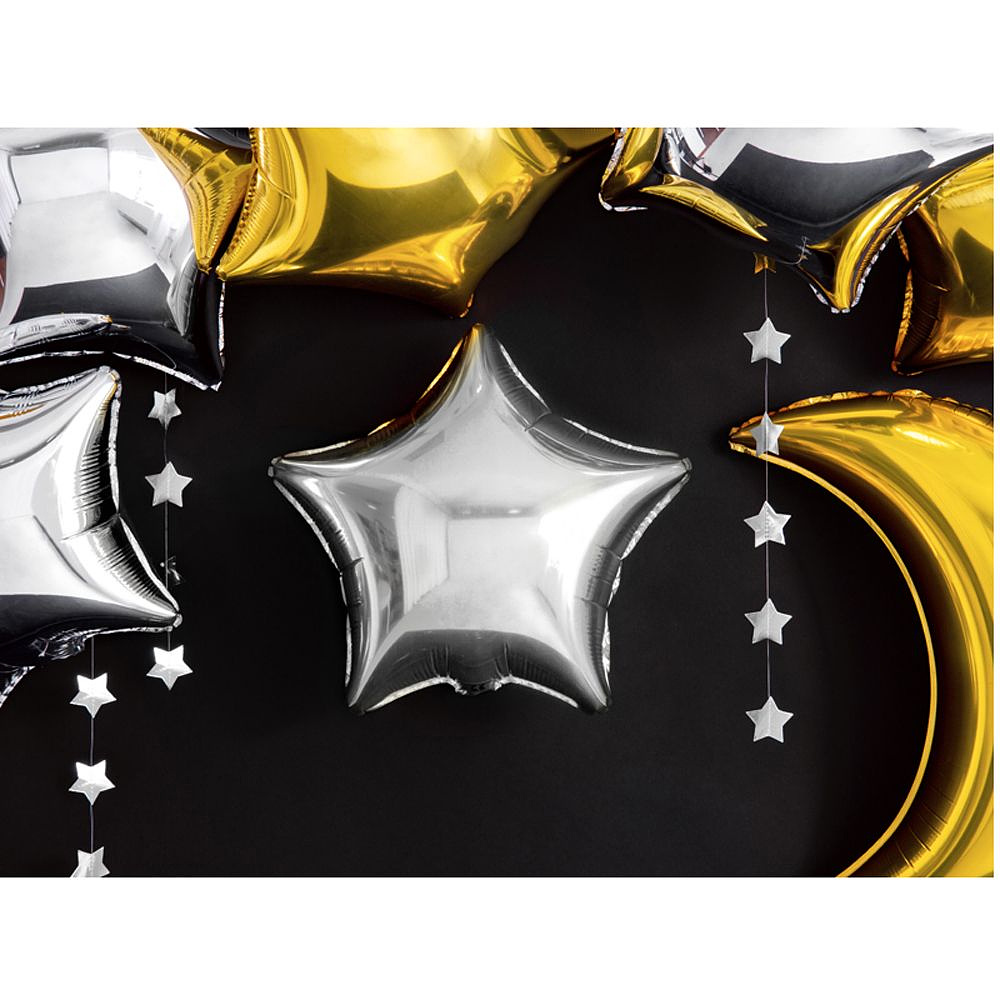 Гирлянда новогодняя "Звезды", серебристый - 3