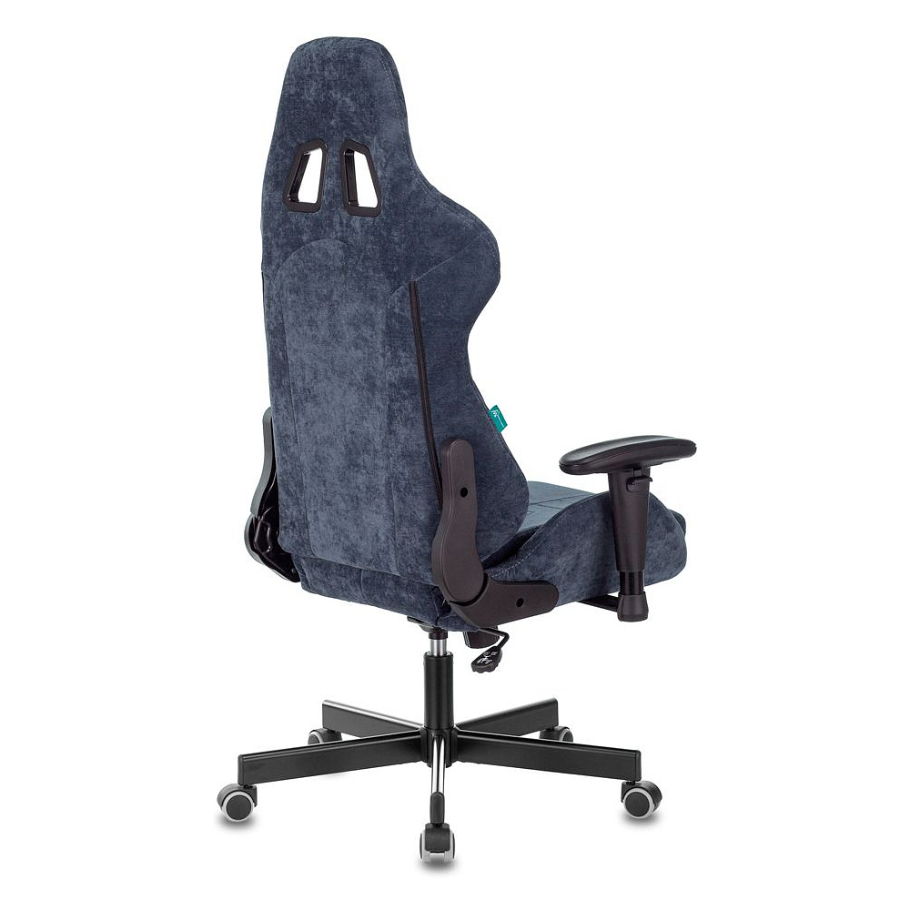 Кресло игровое Zombie "VIKING KNIGHT Fabric", ткань, металл, синий - 8