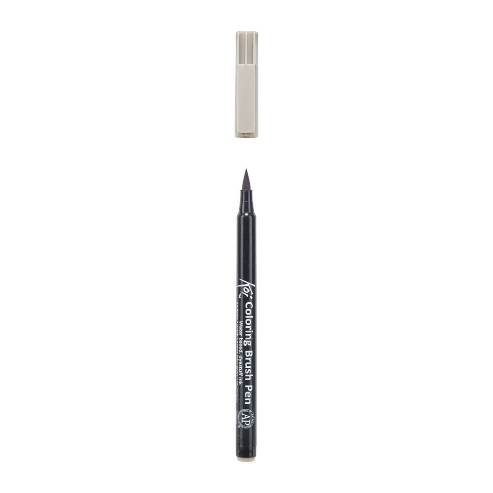 Маркер акварельный "Koi Color Brush", теплый серый - 3