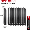 Лезвие для большого ножа "Deli SK2",18 мм, 10 штук - 5