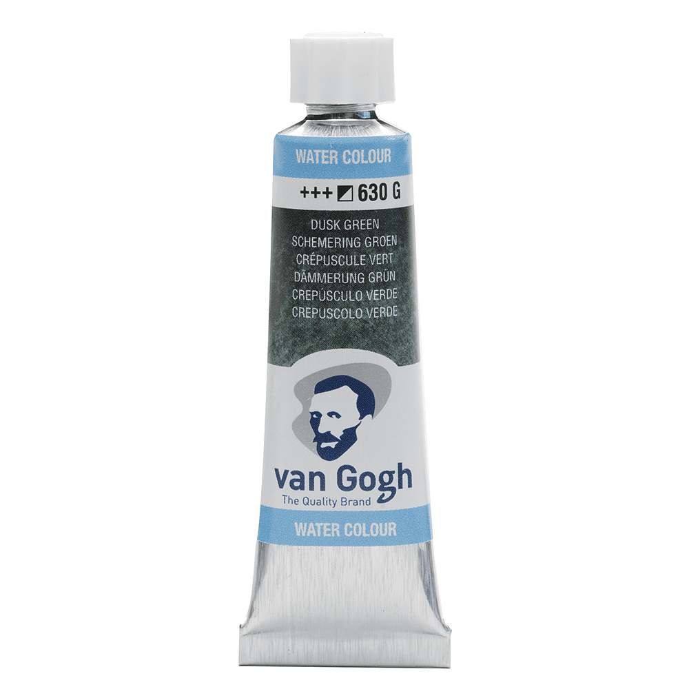 Краски акварельные "Van Gogh", 630 гранулированный зеленый, 10 мл, туба