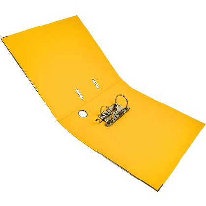 Папка-регистратор "Yesli:", А4, 75 мм, ПВХ, желтый - 5