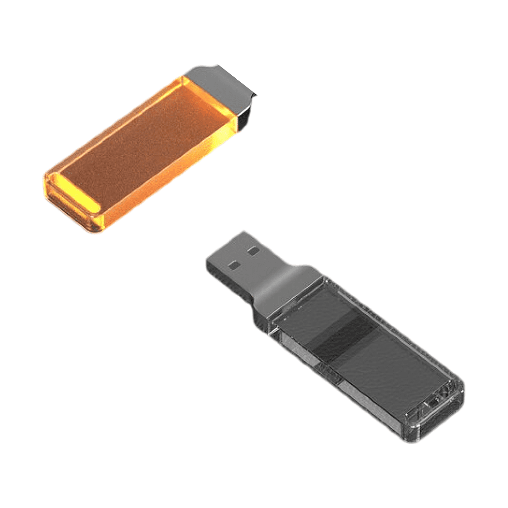 USB Flash накопитель 2.0 16 Gb ZC-005, пластик, металл, оранжевый