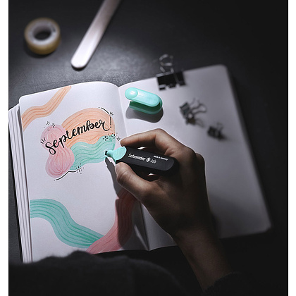 Маркер текстовый "Schneider Job", персиковый - 7