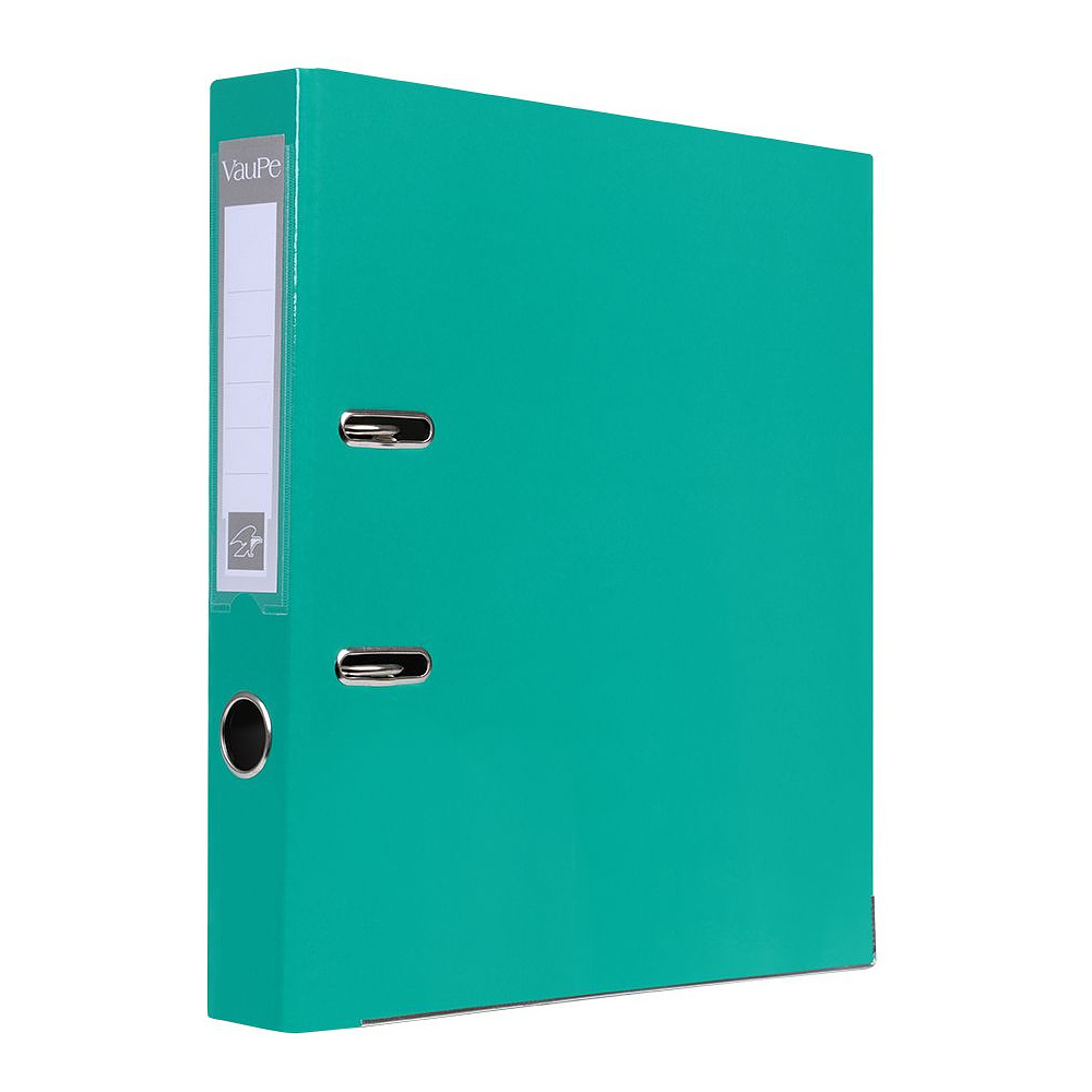 Папка-регистратор "VauPe", А4, 50 мм,  ламинированный картон, бирюзовый